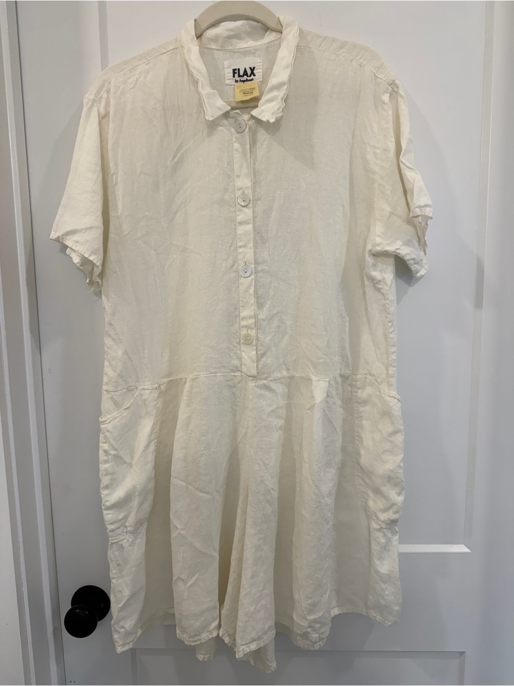 VTG FLAX  Romper by Angelheart 100% Linen